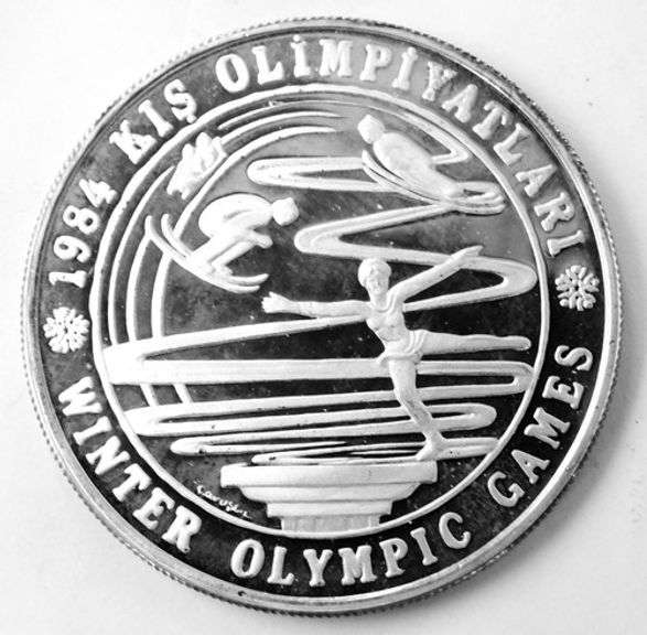 1984 Olympic Winter Games Silver Coin