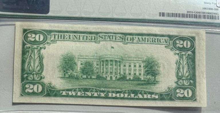 $20 1934a Chicago Mule FRN PMG Choice Unc 64