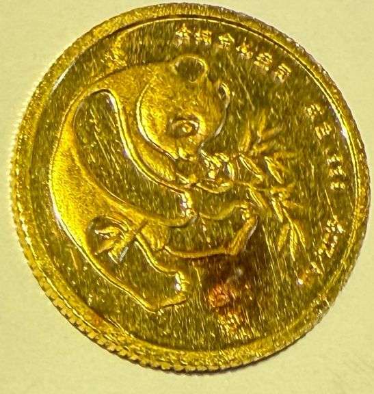 1986 Uncirculated 1/20 th Gold Panda
