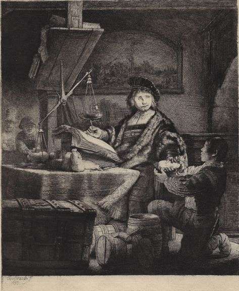 Rare Rembrandt Van Rijn Heliogravure Signed In The Plate 1883
