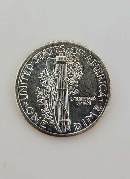 1938 Philadelphia Mercury Dime, UNC
