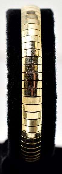 Amazing Omega Chain Bracelet in 14K Yellow Gold