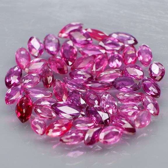 Amazing 5.06ct marquise cut Ruby set