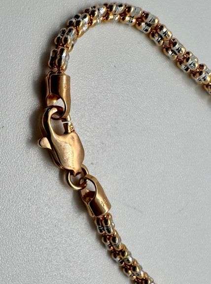 14K Rose Gold Ice Chain