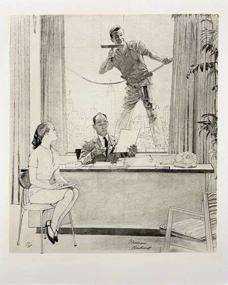 Norman Rockwell Lithograph Signed 1972