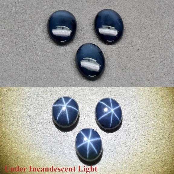 Amazing 3 piece matched set of Star Sapphires weighing 2.37cts!