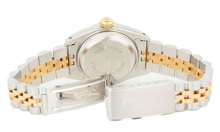 Rolex Datejust 69173, 26mm, Aftermarket Diamond Dial, Two Tone Ladies Watch