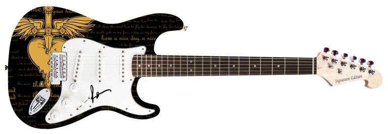 Richie Sambora Autographed "Sword Of Sound" Custom Graphics Guitar ACOA