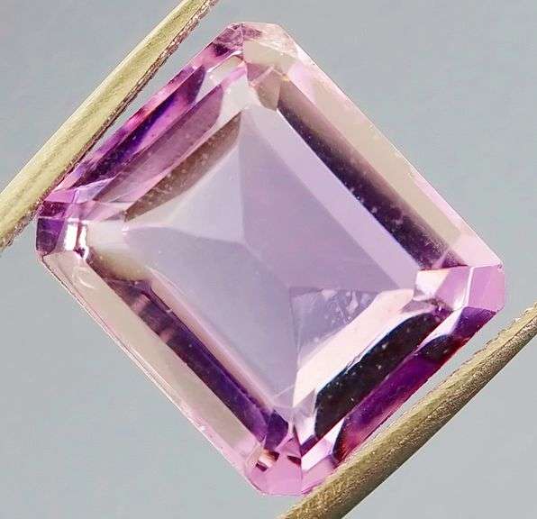 Bright violet 8.33ct emerald cut Bolivian Amethyst!