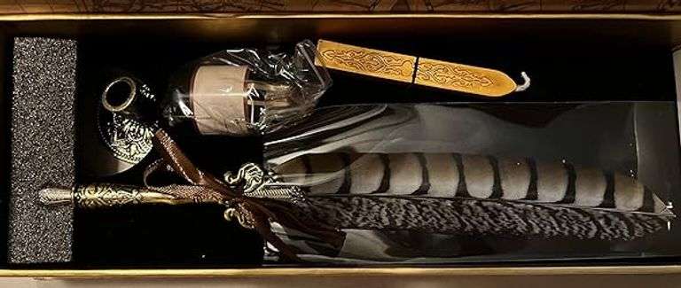 Quill Feather Pen Set Handcrafted Calligraphy Pen