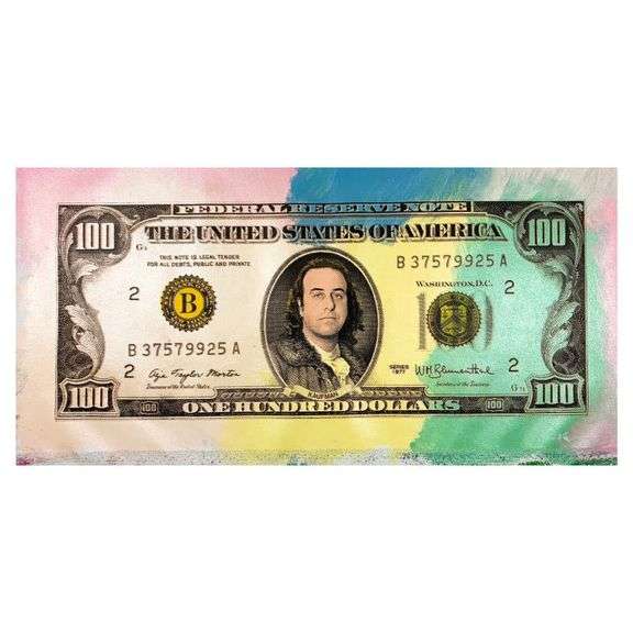 Kaufman $100 by Steve Kaufman (1960-2010)