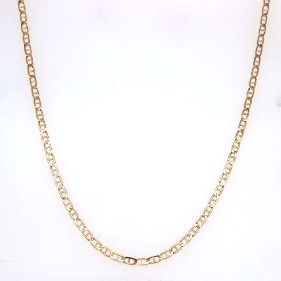 18kt Yellow gold Gucci style link chain necklace