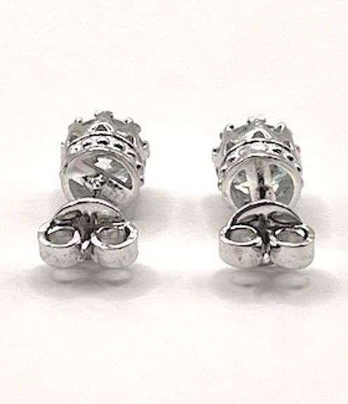 parkling 5.73 Ctw Ice White Lab Simulated Diamond Earrings
