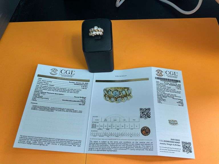 CERTIFIED BRAND NEW 14K YELLOW GOLD DIAMOND WEDDING SET