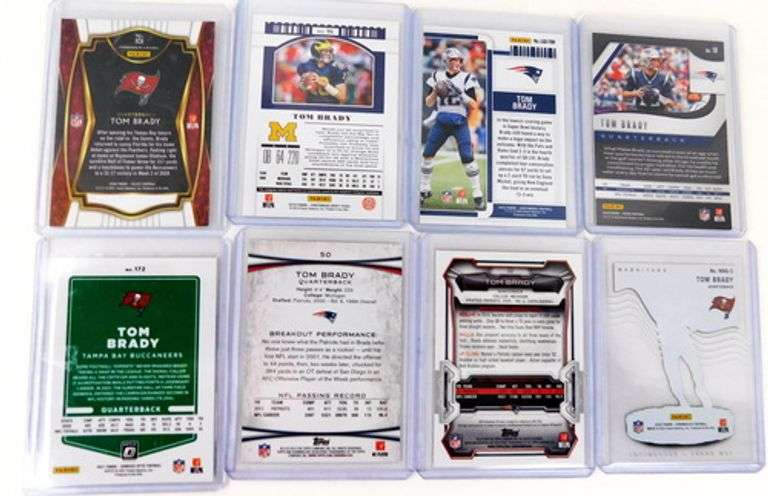 8 Tom Brady Football Cards