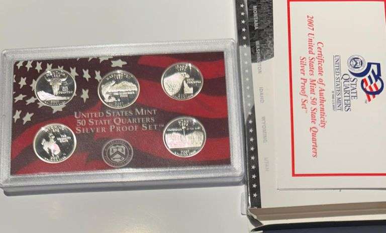 Tougher 2007 US Silver Quarters Proof Set