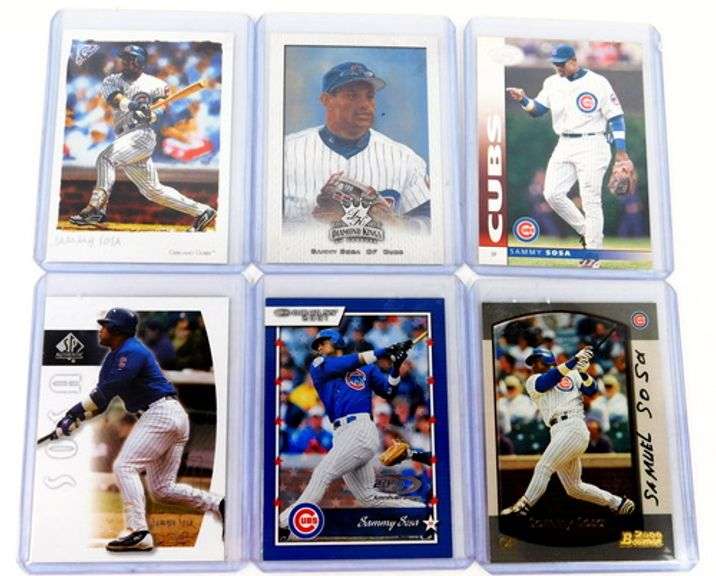 6 Sammy Sosa Baseball Cards