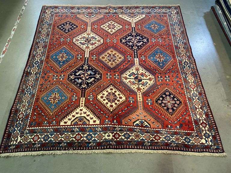 Fine Persian Yalameh Rug 6.3x6.6