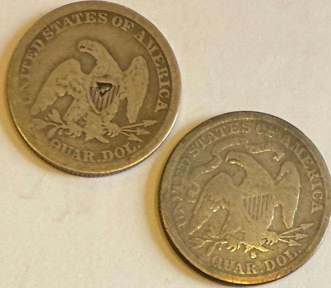 1861&1891 S Seated Quarters