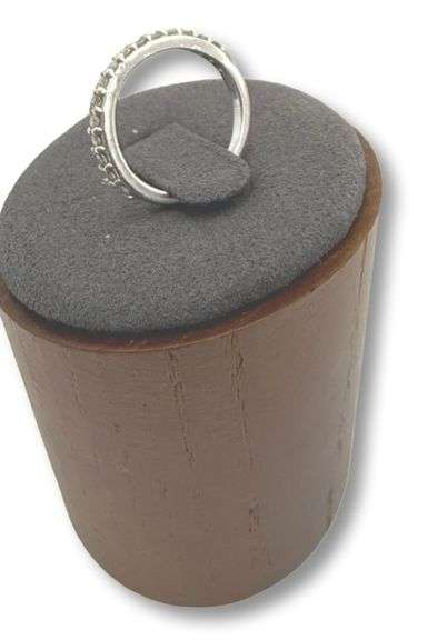 Sparkling White Gold Diamond Band