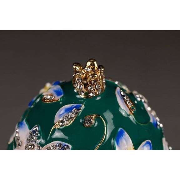 Faberge-Style Egg with Sparkling Austrian Crystals
