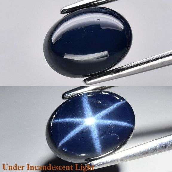 Stunning 2.31ct 8x6mm cobalt blue Star Sapphire