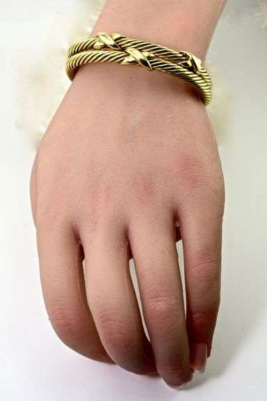 Ever-Popular 14K David Yurman Cable Cuffs