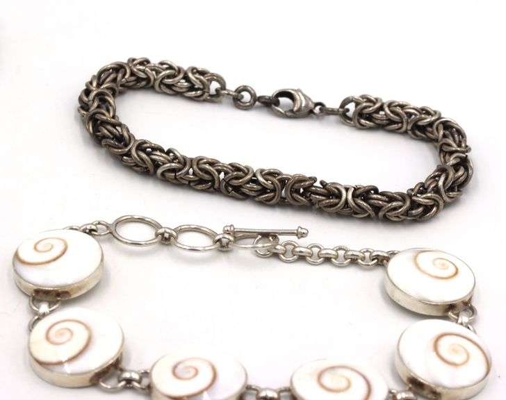 Vintage 925 sterling silver group lot of 4 bracelets