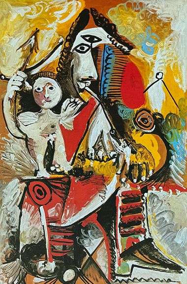 Collectible Vintage Pablo Picasso, Musketeer and Cupid