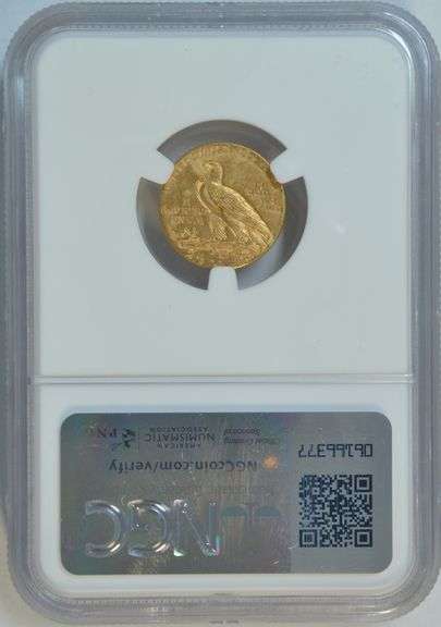 Very Choice BU 1926 US $2.50 Indian Gold Piece. NGC MS63