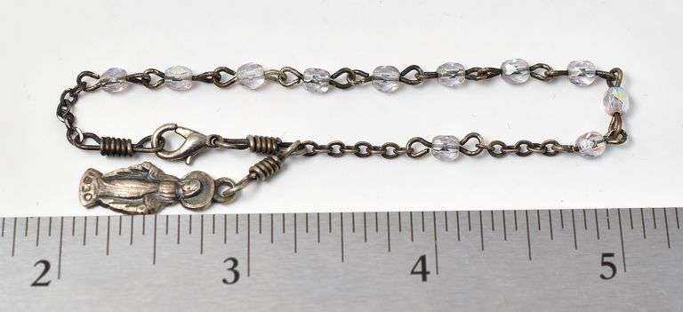Iridescent Bead Bracelet in Sterling Silver