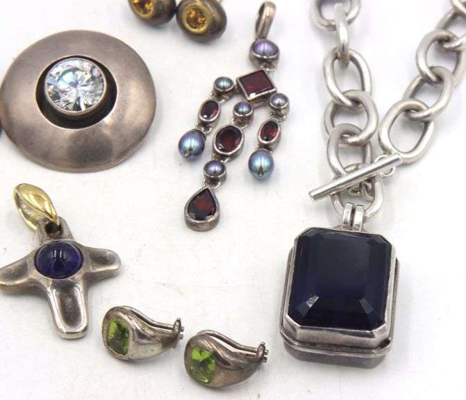 Vintage 925 sterling silver mixed jewelry