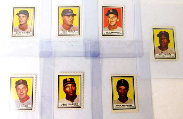 7 Topps 1960's Baseball Stamps