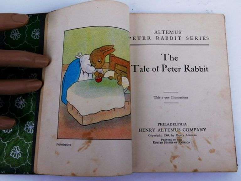1904 The Tale of Peter Rabbit Antique Children's Book