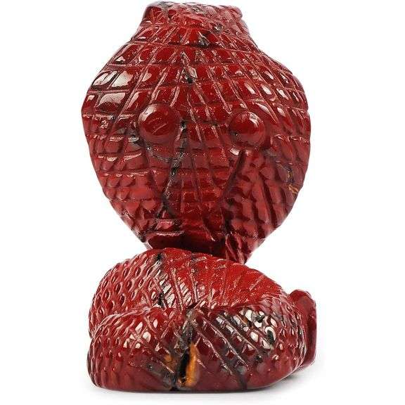 Hand-Carved Mookaite Crystal Cobra Snake