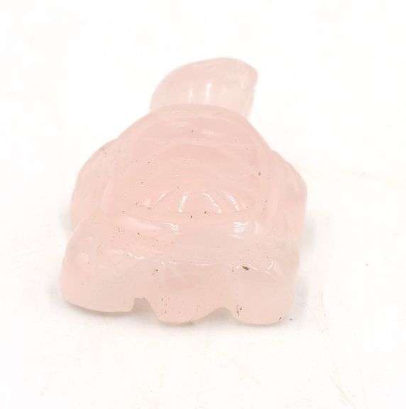 Turtle rose quartz gemstone cabochons