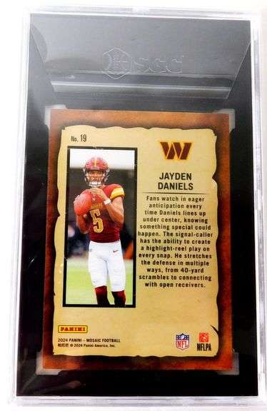 Jayden Daniels 2024 Football Card, Graded 9.5 Mint