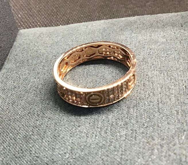 MEN’S 14K ROSE GOLD NATURAL DIAMOND WEDDING BAND