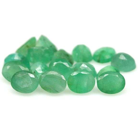 Heavy 7.28ct 17 piece Zambian Emerald set