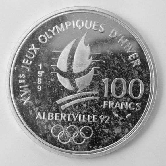 Albertville '92 France Olympics Silver Coin