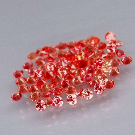 Rare 2.21ct diamond cut pink Sapphire set