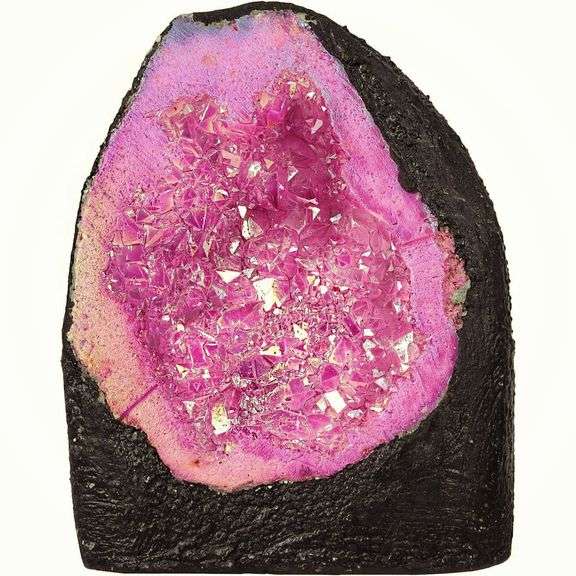 Natural Rose Red Quartz Geode