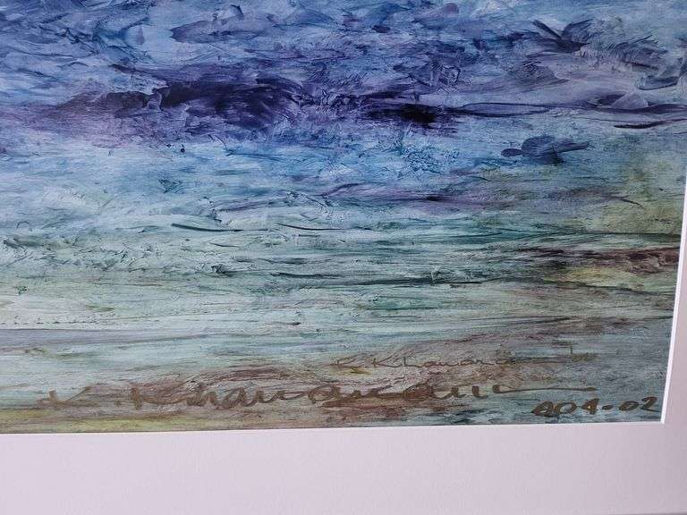 Rare Kamran Khavarani Masterpiece Unveiled – Signed Abstract Romanticism Artwork Up for Auction- Inv