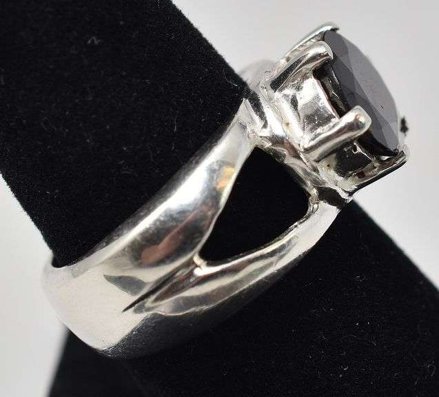 Red Garnet Gemstone Ring in Sterling Silver