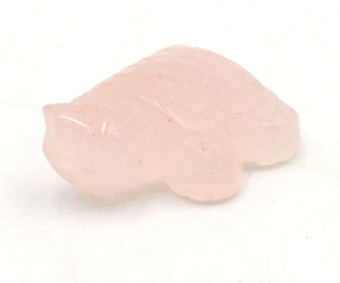 Turtle rose quartz gemstone cabochons
