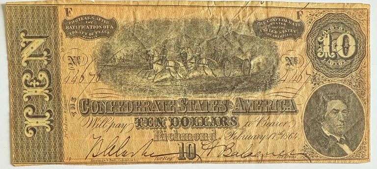 $10 1864 CSA Note