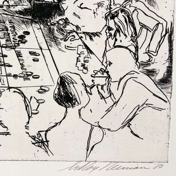 Highly Collectible LeRoy Neiman Signed Etching 1980