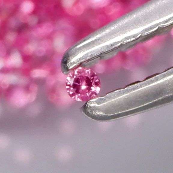 Vibrant! 365 pieces! 2.02ct pink Sapphire set