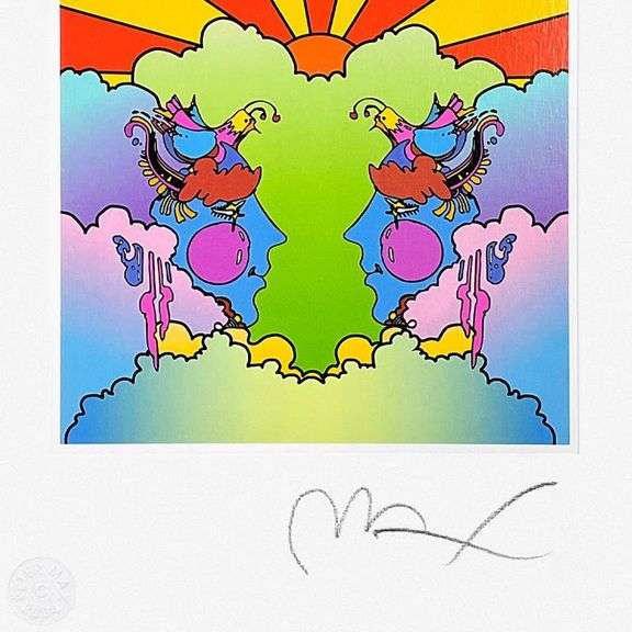 Profile and Sunrise by Peter Max