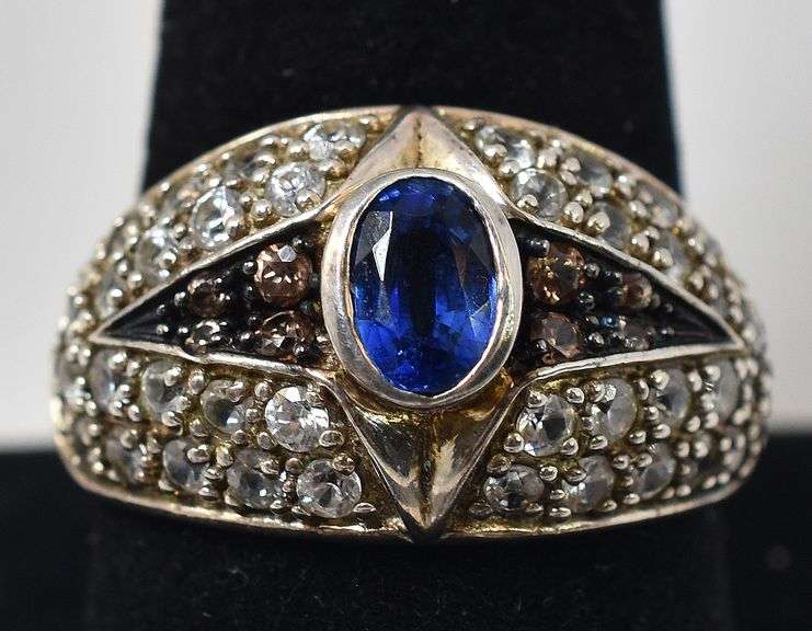 Multi-Gemstone Ring in Sterling Silver